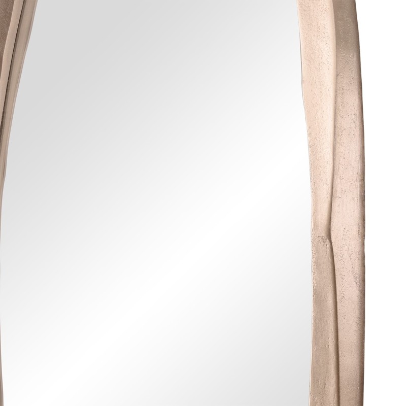 Lustro Organic Brass 130 cm złota aluminiowa rama nieregularny kształt