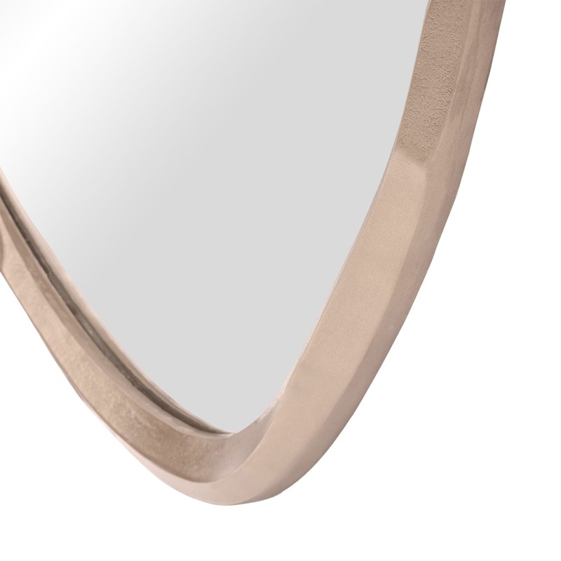 Lustro Organic Brass 130 cm złota aluminiowa rama nieregularny kształt