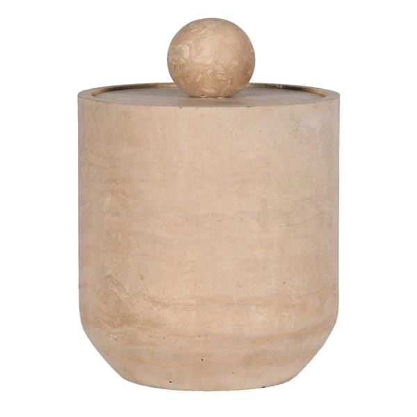 Wiaderko na lód Travertine 24 cm efekt kamienia stal nierdzewna żywica