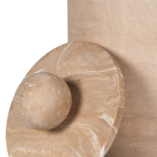 Wiaderko na lód Travertine 24 cm efekt kamienia stal nierdzewna żywica