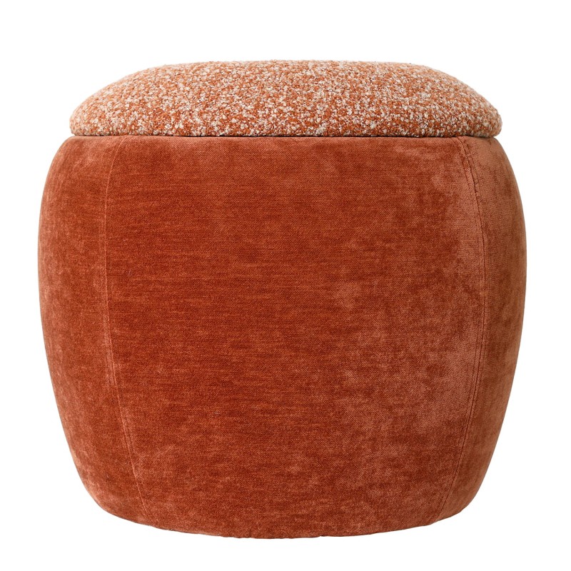 Puf ze schowkiem Pimlico Terracotta 41 cm puf velvet i boucle velvet