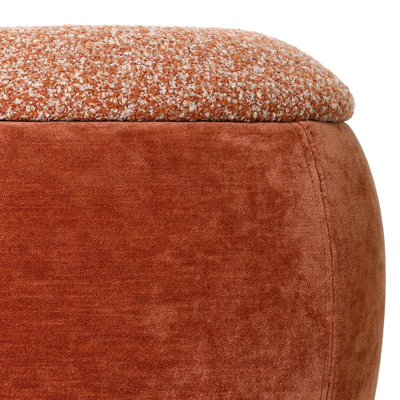 Puf ze schowkiem Pimlico Terracotta 41 cm puf velvet i boucle velvet