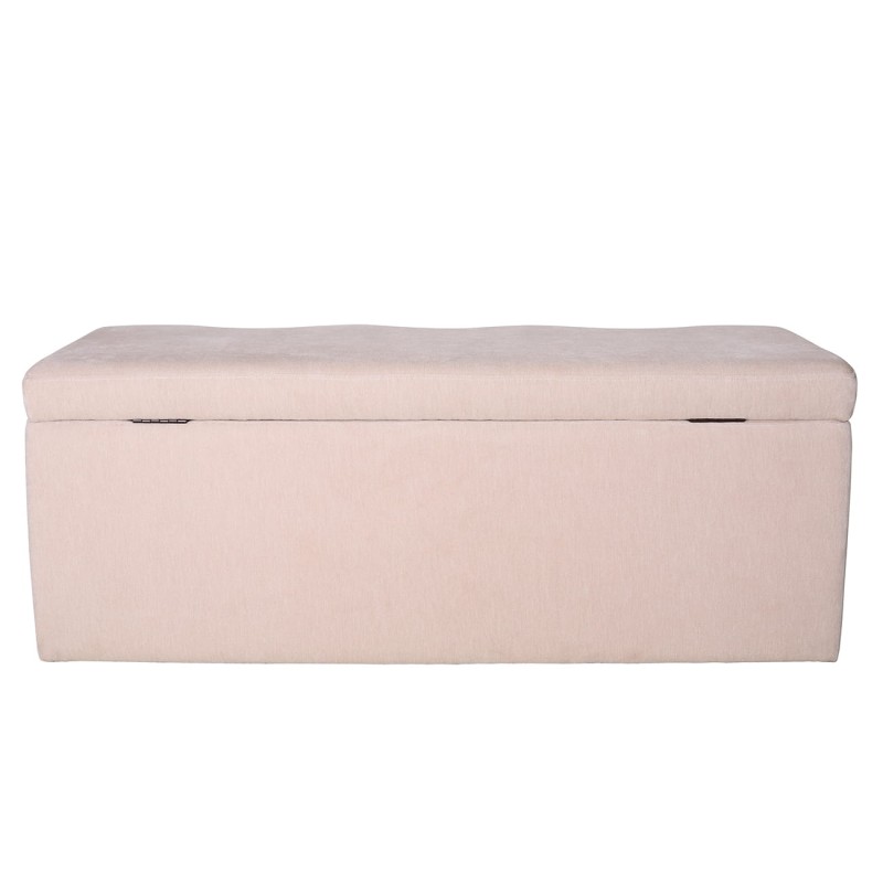 Kremowa ławka Marylebone 120 cm skrzynia ze schowkiem velvet