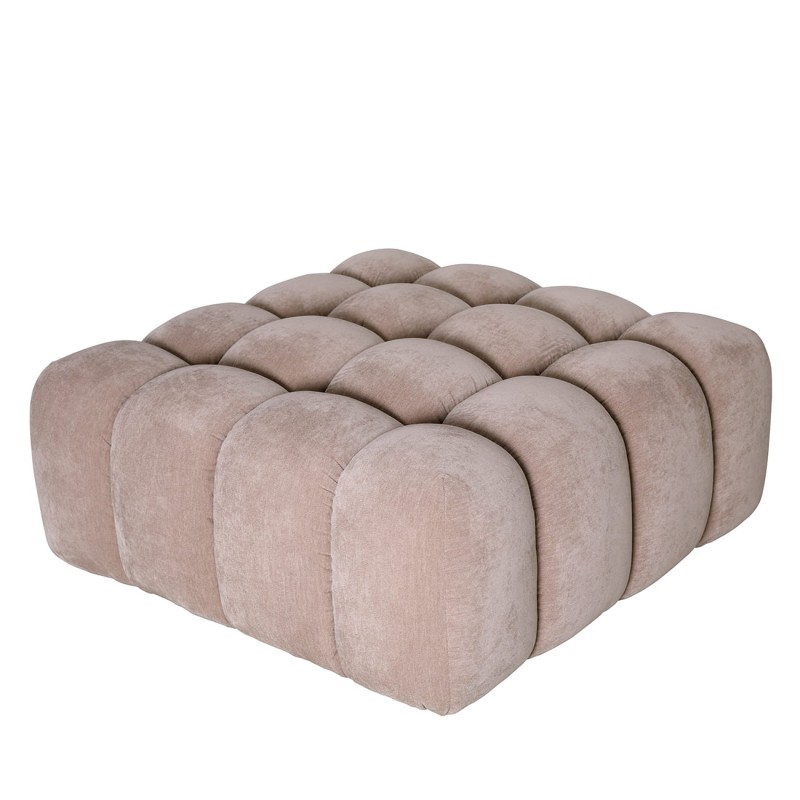 Duży puf do garderoby Marylebone 100 cm kremowy velvet