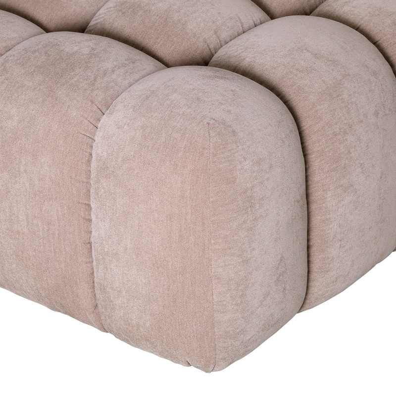 Duży puf do garderoby Marylebone 100 cm kremowy velvet