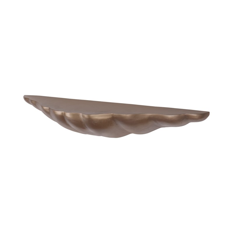 Półka na ścianę Brass 122 cm aluminium antyczny mosiądz metalowa półka ścienna
