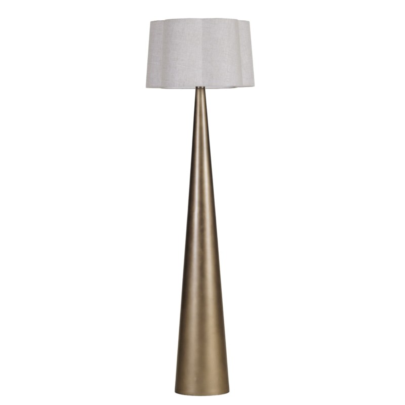 Złota lampa podłogowa Belgrave Gold 172 cm - złota lampa stojąca