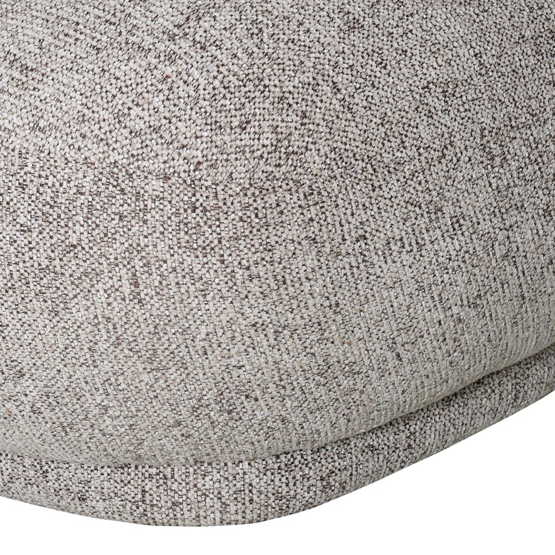 Fotel szary do salonu Greyer tkanina szenilowa 78 cm