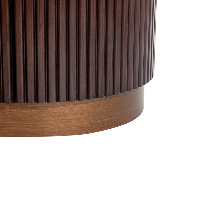 Dwudrzwiowa komoda Bremner 110 cm z marmurowym blatem i drewnianą podstawą