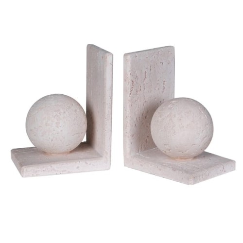 Podpórki do książek Sphere 17 cm jasne bookend kule