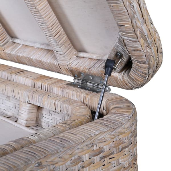 Stolik kawowy Rattan Cuba 126 cm skrzynia z tacą naturalny rattan
