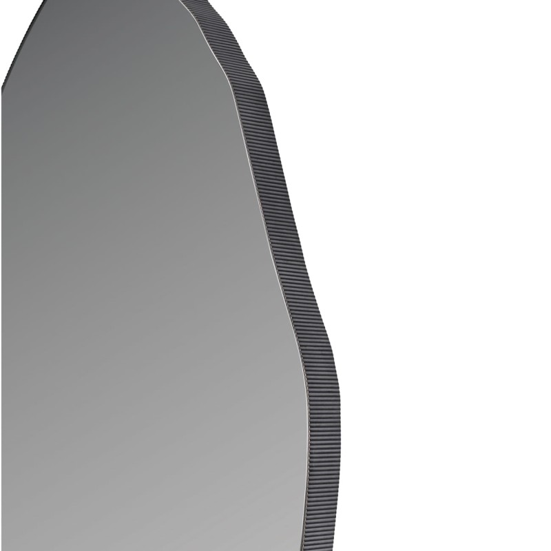 Organiczne lustro do salonu Organic 152cm nieregularny kształt - metalowa rama brąz