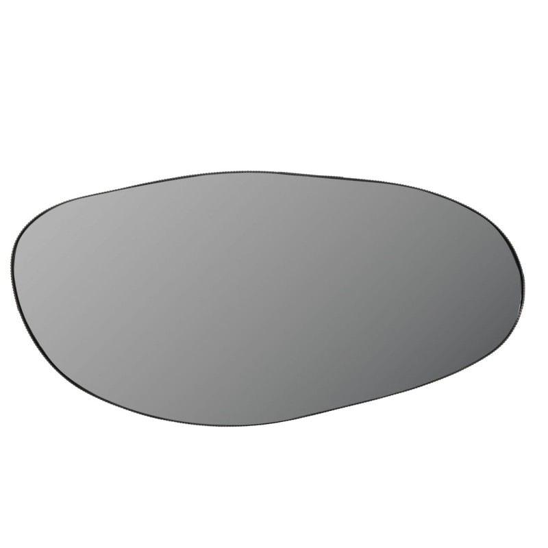 Organiczne lustro do salonu Organic Oval M 101 cm nieregularny kształt - metalowa rama brąz