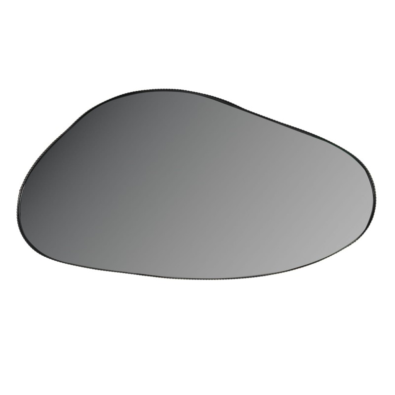 Organiczne lustro do salonu Organic Oval S 71 cm nieregularny kształt - metalowa rama brąz