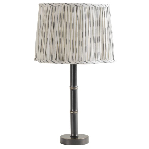 Lampa stołowa Lexi 59 cm - lampa na komodę z lnianym abażurem 
