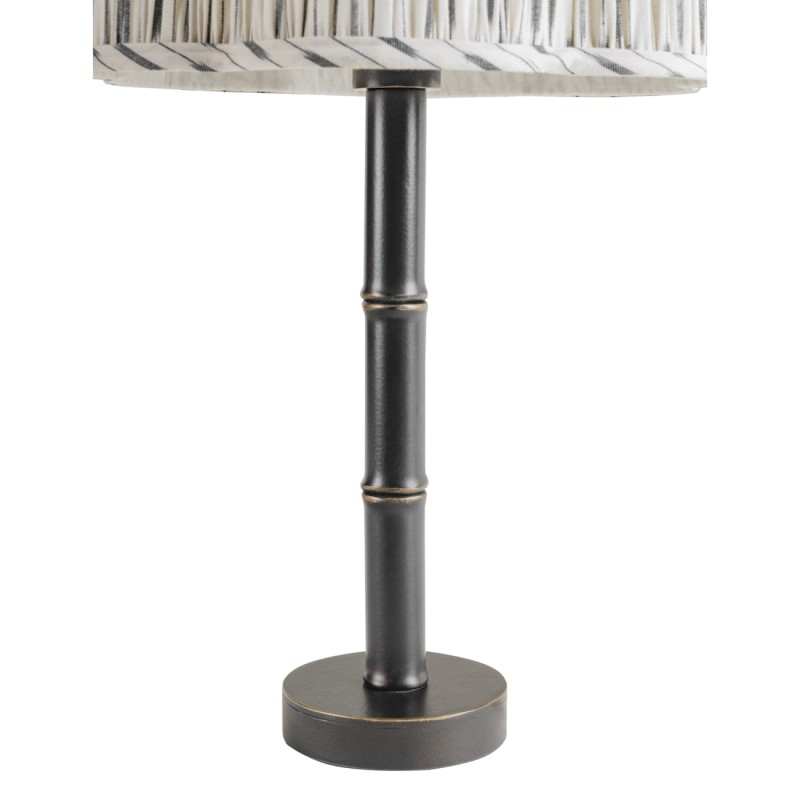 Lampa stołowa Lexi 59 cm - lampa na komodę z lnianym abażurem