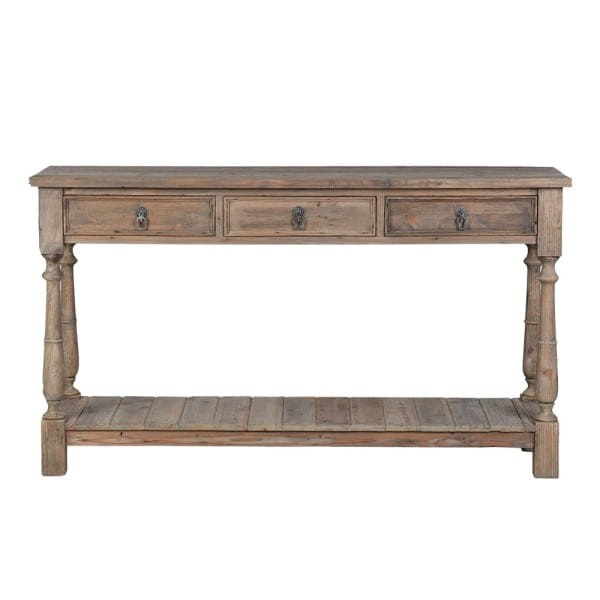 Konsola z szufladami Garda Pine z sosny z odzysku 160 cm