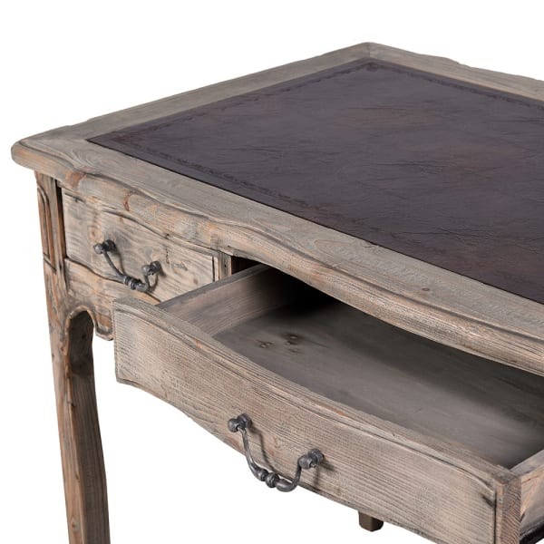 Rustykalne biurko Garda 124 cm drewno sosny z odzysku