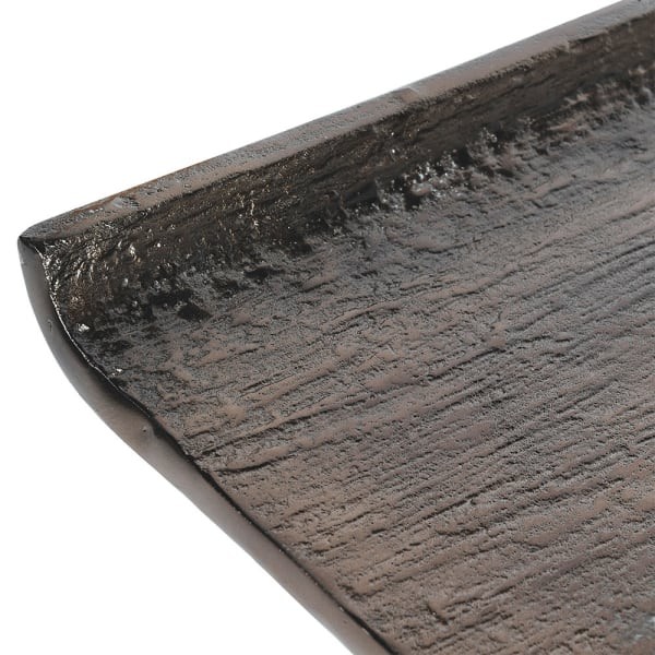Konsola metalowa Belrose 120 cm antyczny mosiądz aluminium