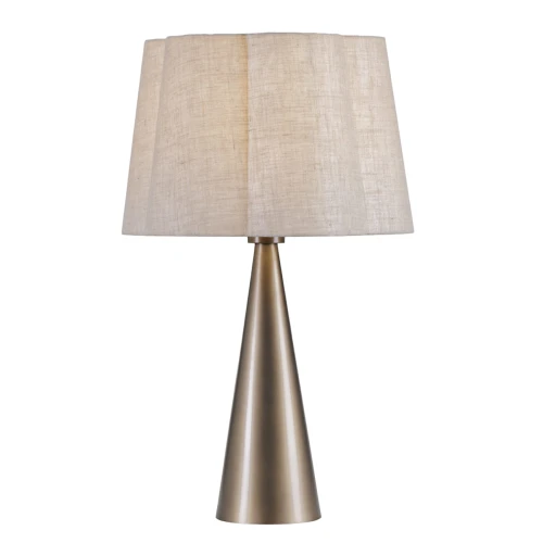 Złota lampa stołowa Belgrave Gold 60 cm - złota lampa z abażurem 