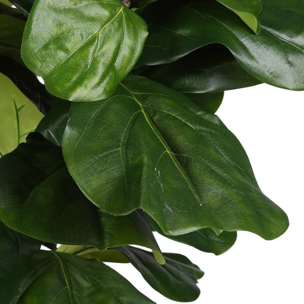 Sztuczne drzewko Fiddle figowca lirolistnego 243 cm - sztuczna roślina w doniczce do salonu