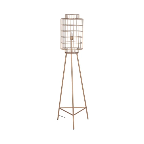 Lampa stojąca Mira 155 cm złota żelazna lampa dekoracyjna do salonu