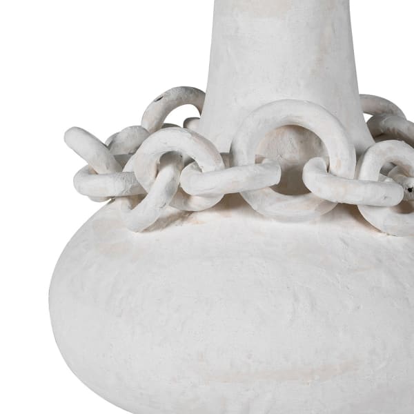 Wazon Ivory Chain 45 cm porcelanowy oryginalny design