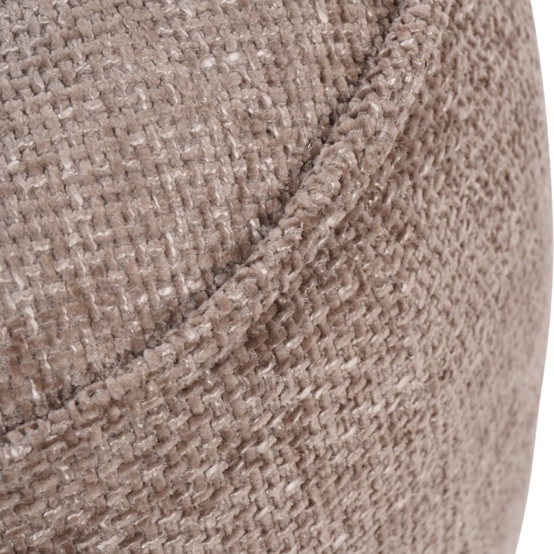 Stołek puf Ennismore 50 cm jasny brąz tkanina chenille