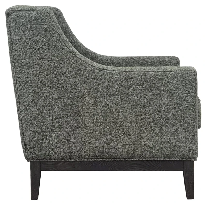 Fotel Cheval Forest 86 cm zielone obicie ozdobne guziki dekoracyjne przeszycia