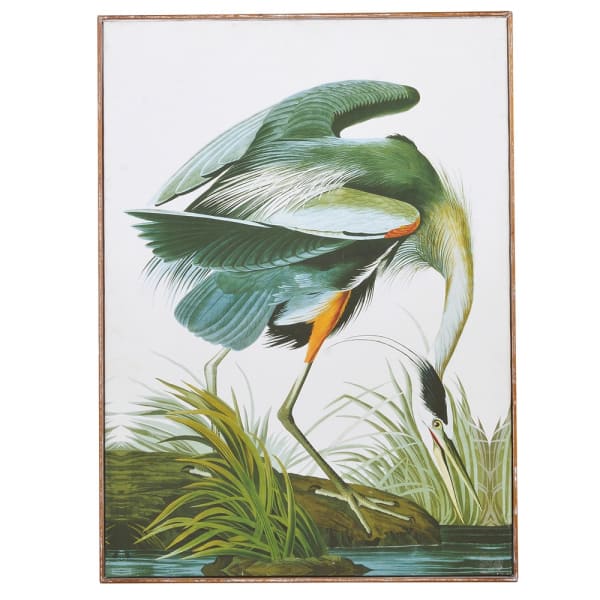 Obraz Tropic Crane na płótnie 113x83 cm zieleń