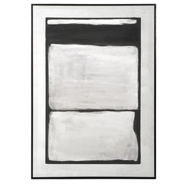 Obraz abstrakcyjny Greys na płótnie 140x100 cm w jasnych barwach