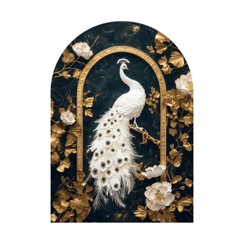 Obraz na szkle Peacock 70x100 cm glasspik łuk
