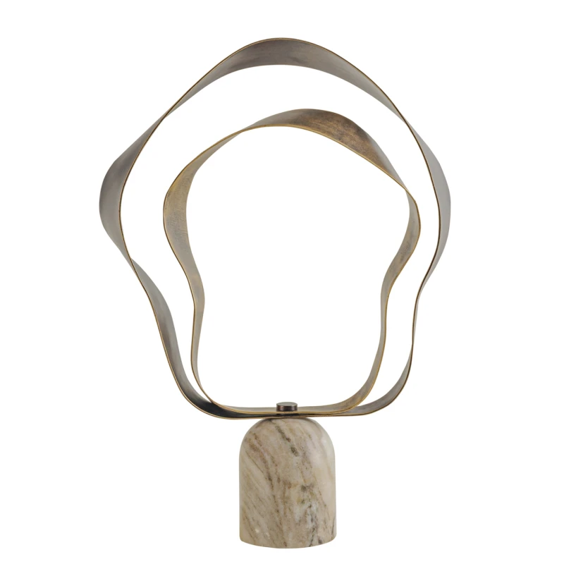 Rzeźba dekoracyjna Linton Gold 47,5 cm marmur i metal