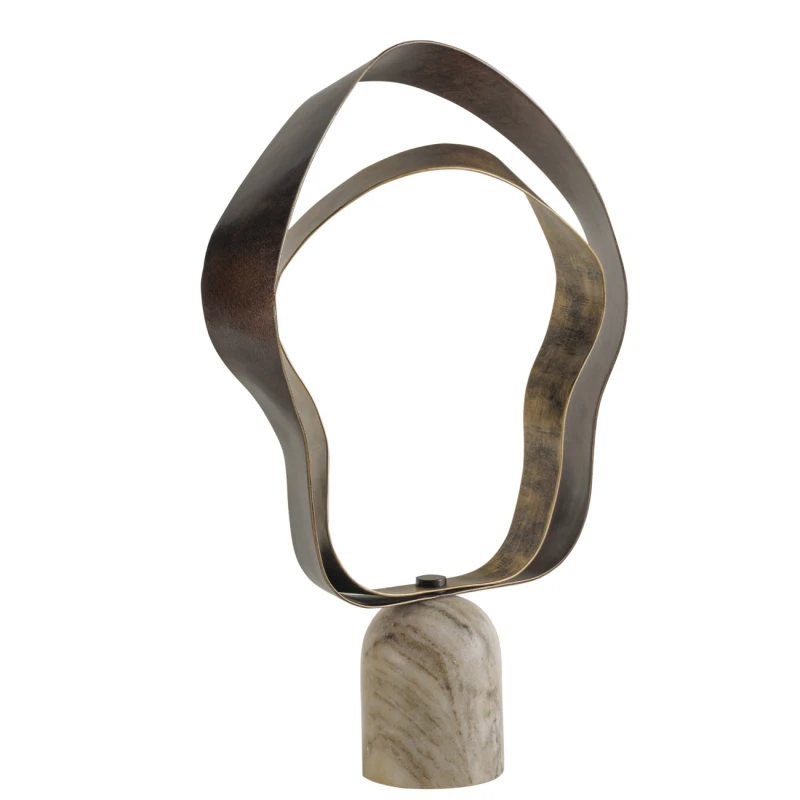 Rzeźba dekoracyjna Linton Gold 47,5 cm marmur i metal