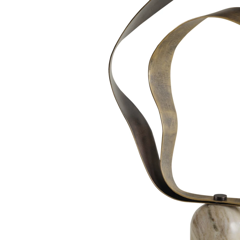 Rzeźba dekoracyjna Linton Gold 47,5 cm marmur i metal