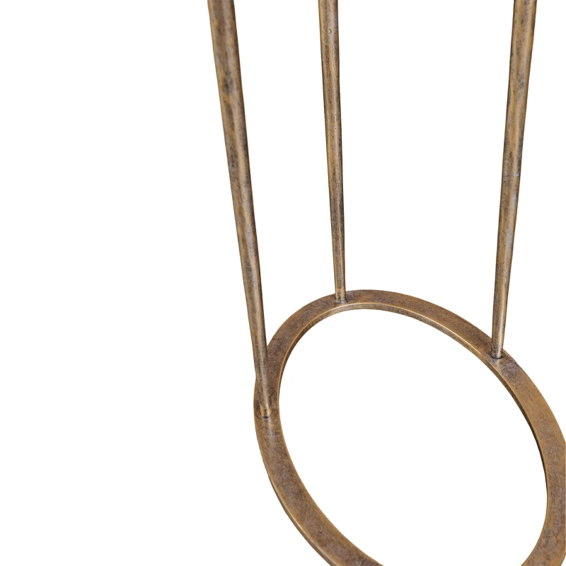 Stolik boczny Anne Light 60,5 cm z marmurowym blatem