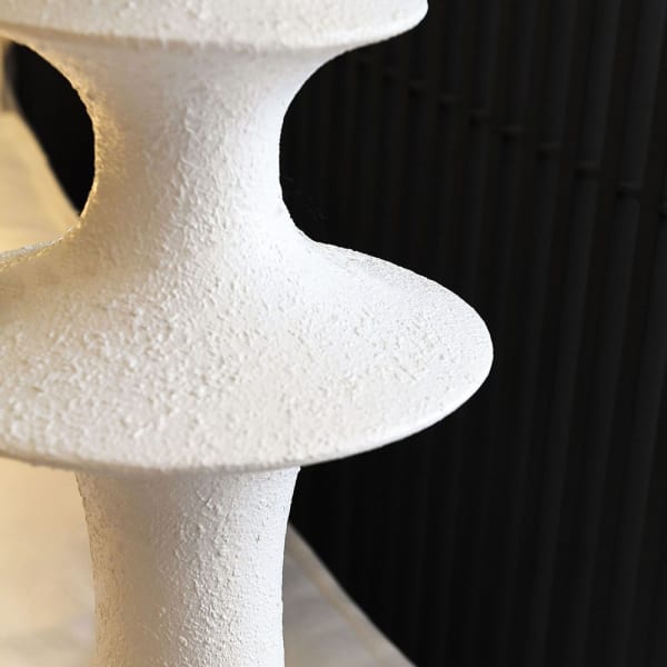 Biała Lampa Podłogowa Taprer White 185 cm białe żelazo i abażur
