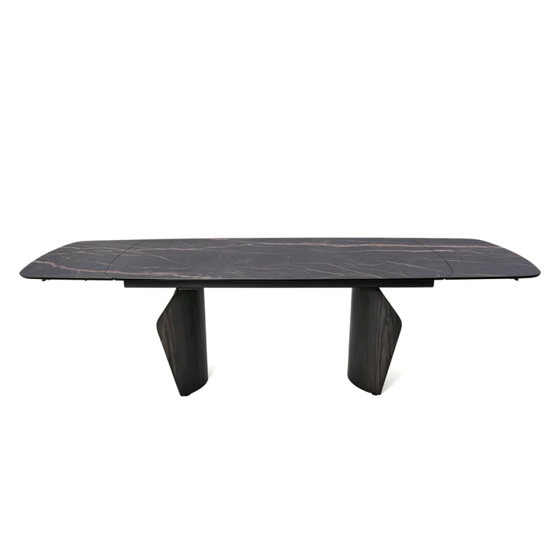 Stół rozkładany Finsbury 180 cm z ciemnym ceramicznym blatem