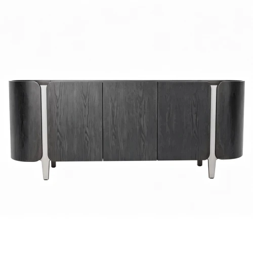 Komoda Finsbury 200 cm – ciemna komoda z ceramicznym blatem