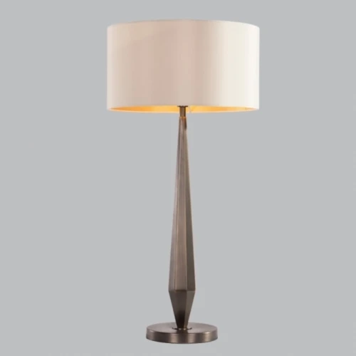 Lampa stołowa Belrose Brass 78 cm szczotkowany metal