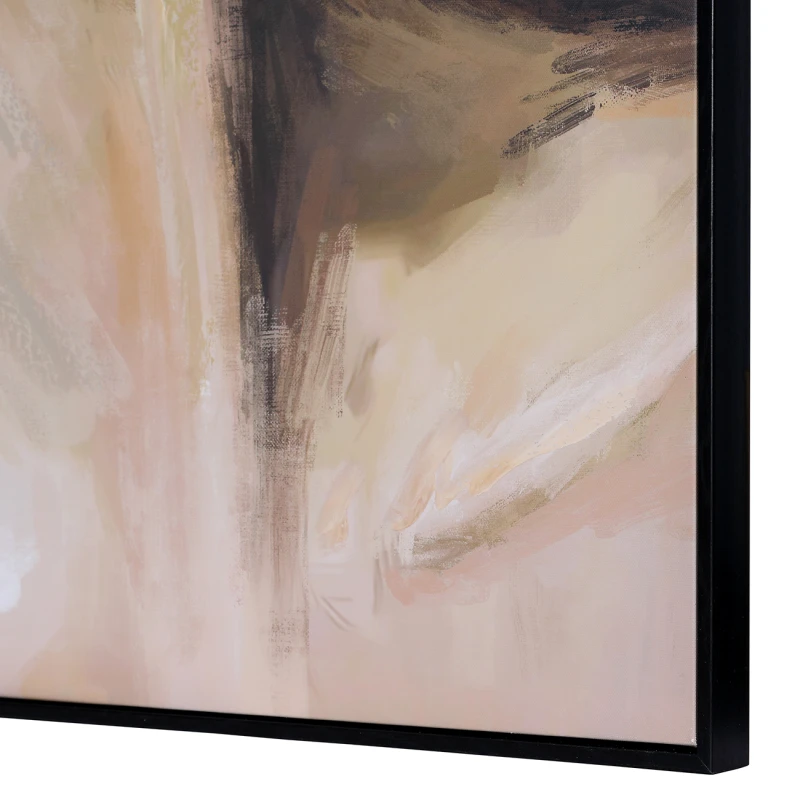 Obraz Chelsea Veil 100 × 140 cm – abstrakcyjny portret kobiety w czarnej ramie