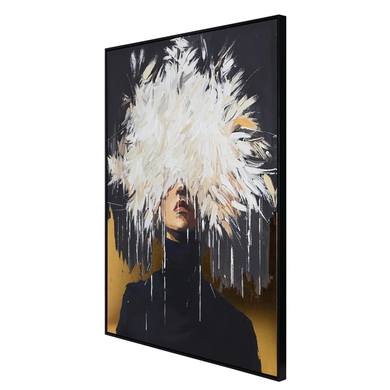 Obraz Mayfair Plume 90 × 120 cm abstrakcyjny portret kobiety