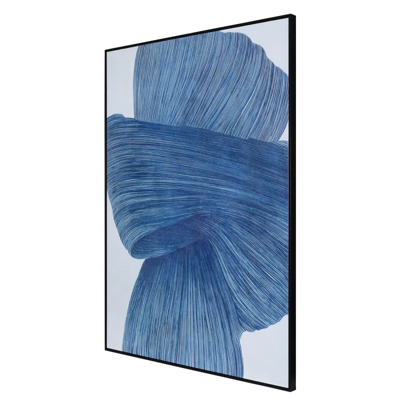 Obraz Linton Indigo 100 × 140 cm niebieska abstrakcja