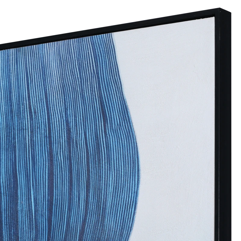 Teksturowany obraz Maldon Indigo z linearnym wzorem