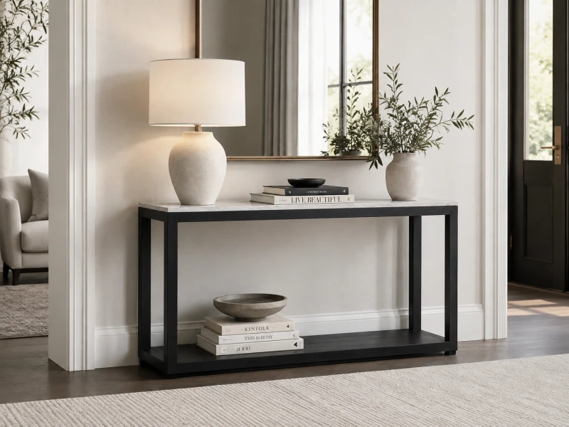 Konsola Sloane Marble do eleganckiego przedpokoju