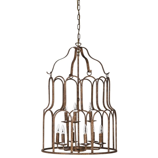 Żyrandol Arches 86 cm w kolorze antycznej rdzy