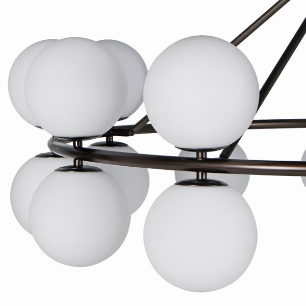 Brązowy żyrandol kule Brown Bubble 115 cm