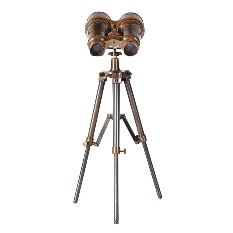 Mosiężna lornetka dekoracyjna Greenwich Brass 40 cm na statywie