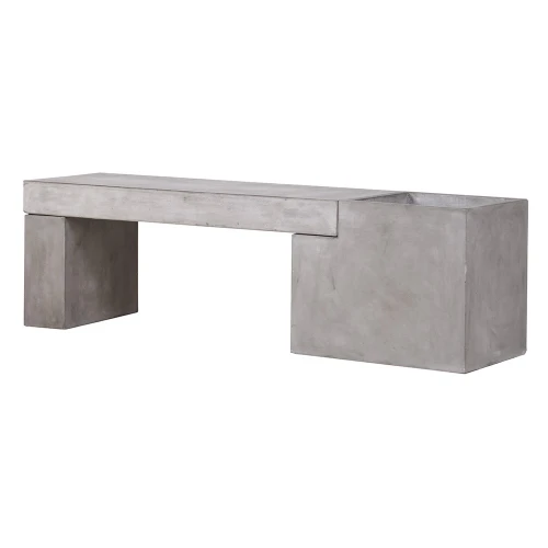 Ławka ogrodowa Concrete 150 cm - ławka betonowa z donicą