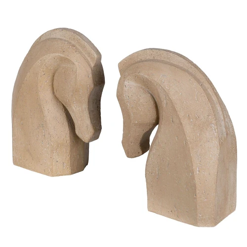 Chelsea Horse – podpórki do książek z głową konia 22 cm